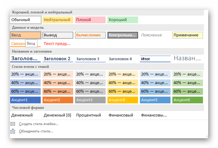 Избор на стил на клетка при създаване на граници на таблица в програмата Excel