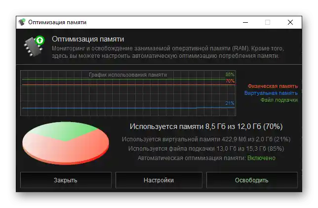 Optimizacija memorije u programu Kerish Doctor 2020 za Windows