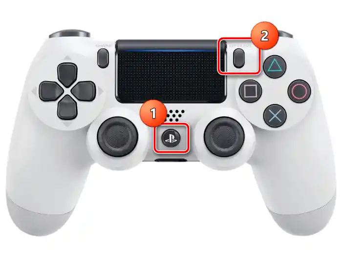Използване на комбинация от клавиши за свързване на PS4 контролера с iPhone