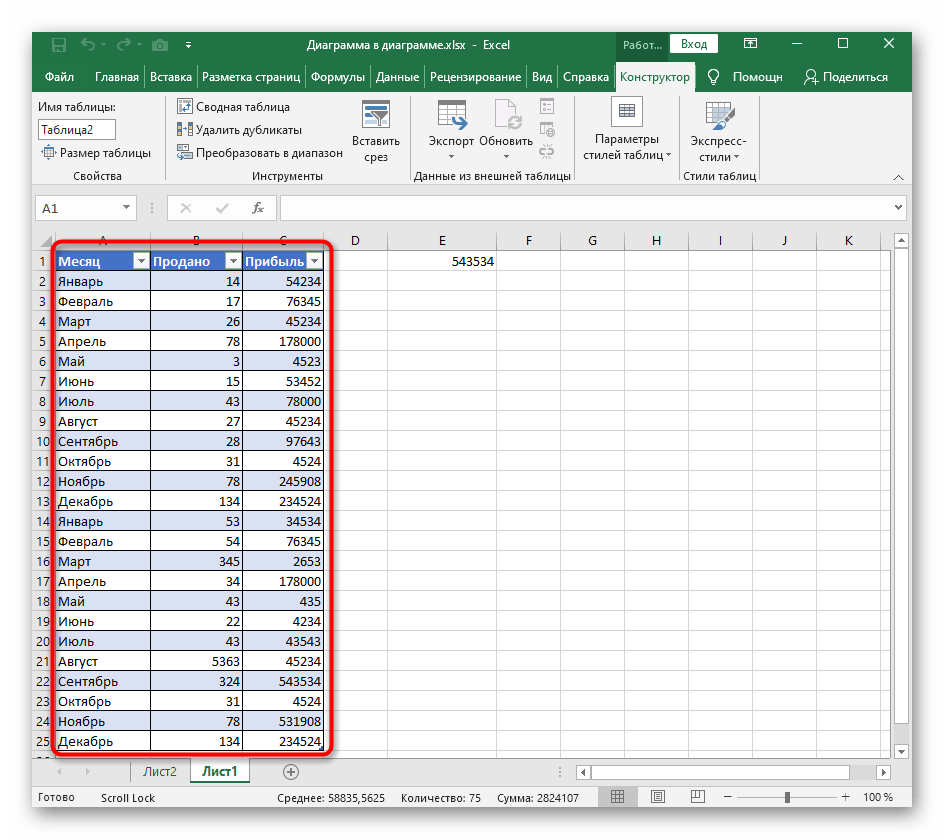 إنشاء جدول ناجح عند توسيعه في برنامج Excel