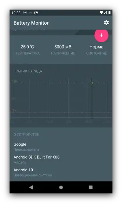 Statistika baterije u aplikaciji widgeta za Android Cross Device Battery Monitor