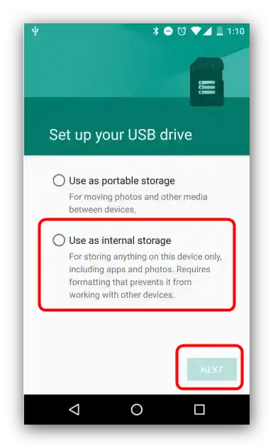 Połączyć pamięć wewnętrzną i kartę pamięci, aby usunąć błąd "pamięć telefonu jest pełna" na Androidzie