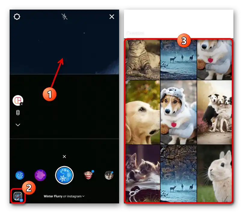 Pridávanie obrázkov na koláž v príbehoch v aplikácii Instagram