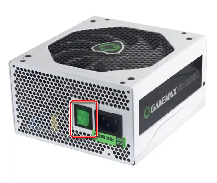 Prepínač napájania BPS na riešenie problému, keď sa PC nezapne pomocou tlačidla napájania