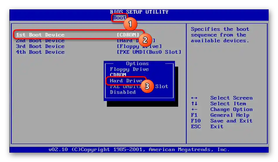 Alternatívna možnosť zobrazenia pevného disku alebo SSD v BIOS-e