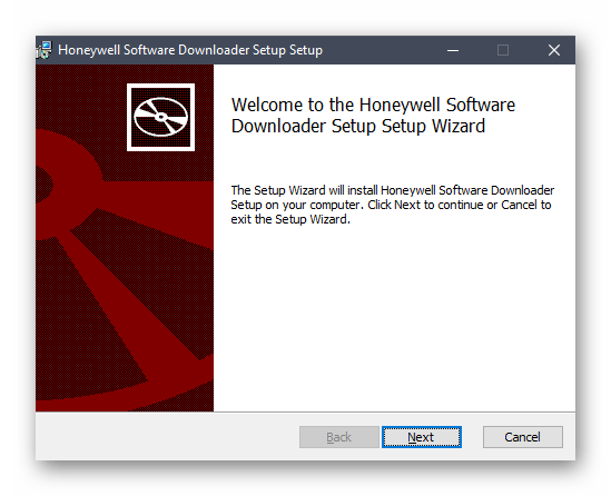 Встановлення допоміжної програми для завантаження драйверів Honeywell Voyager 1450g