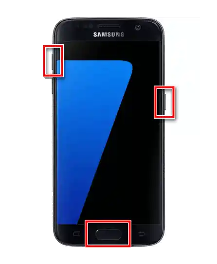Wejście w tryb odzyskiwania na Samsungu z przyciskiem home