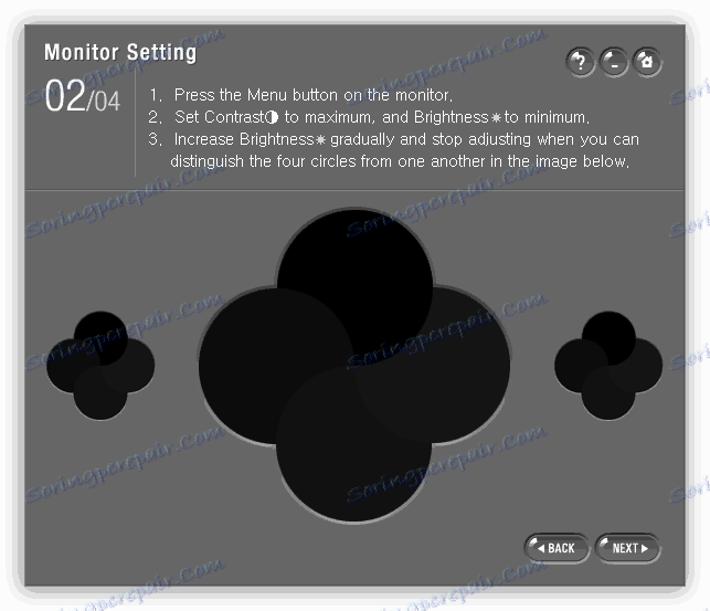 Nastavení kontrastu monitoru CRT v aplikaci Natural Color Pro