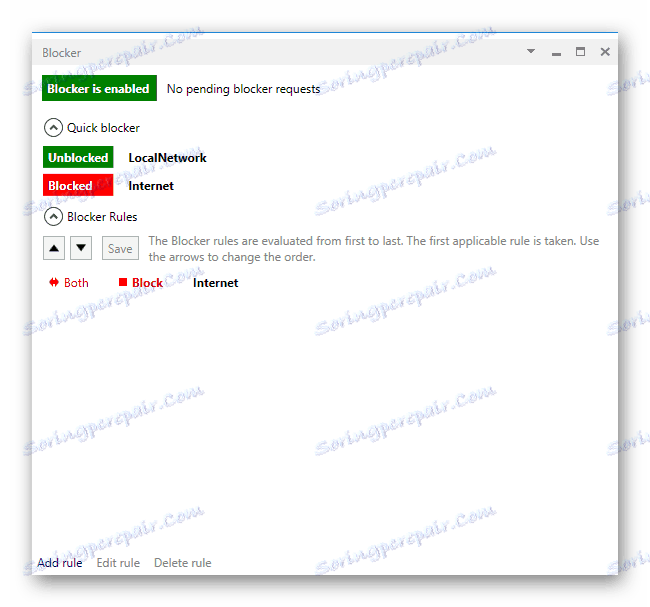 Zablokování lokální nebo globální sítě jedním kliknutím v softwaru NetLimiter