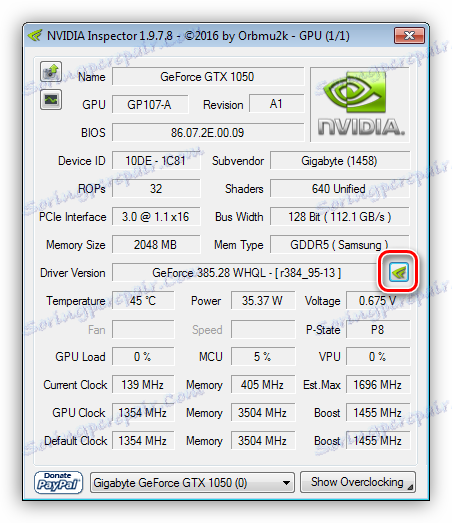 NVIDIA profilový inšpektor