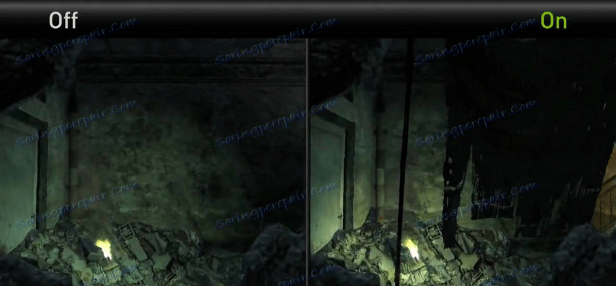 gra z włączoną i wyłączoną technologią NVIDIA PhysX 2