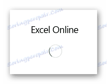 Процесът на стартиране на Excel Online на уеб сайта на услугата Cloud Mail.ru