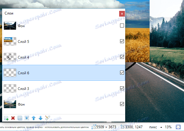 لایه های Paint.NET