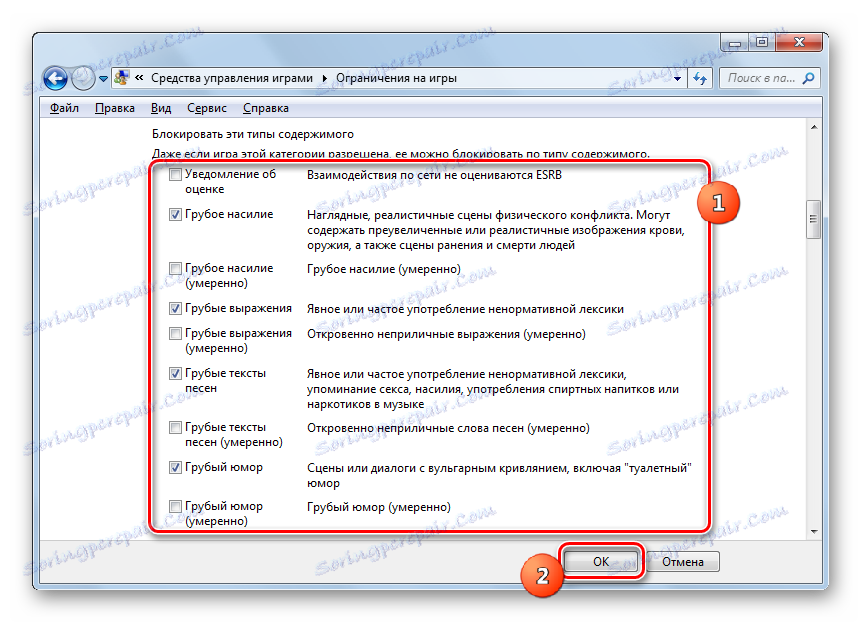 Blokovanie hier so špecifickým obsahom v systéme Windows 7