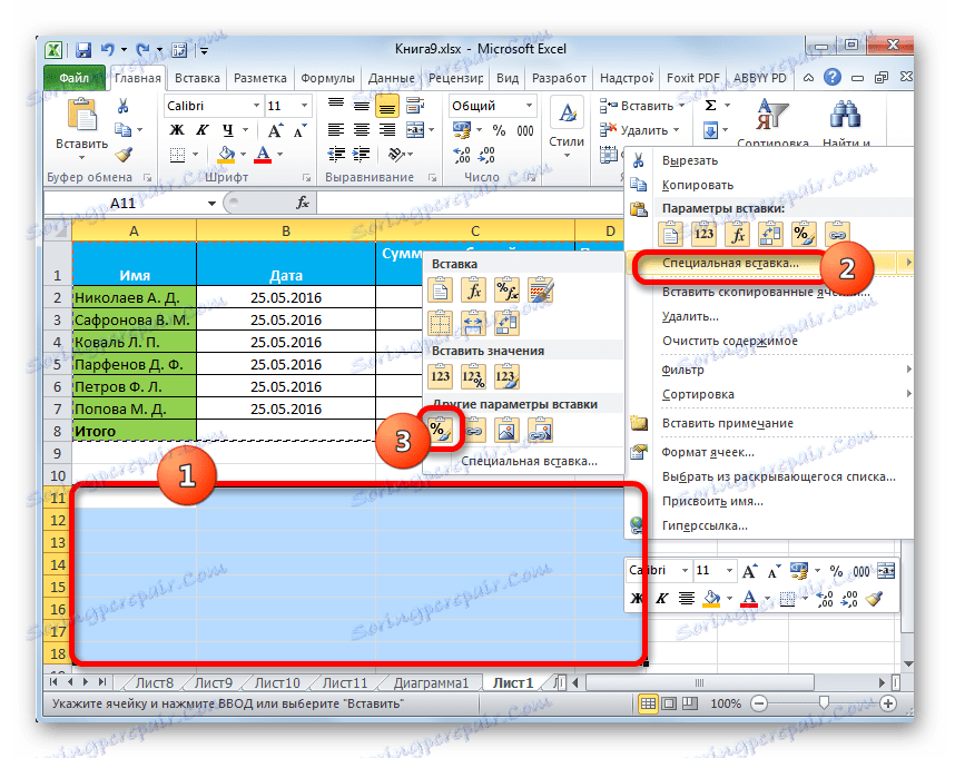 Vloženie formátu do programu Microsoft Excel