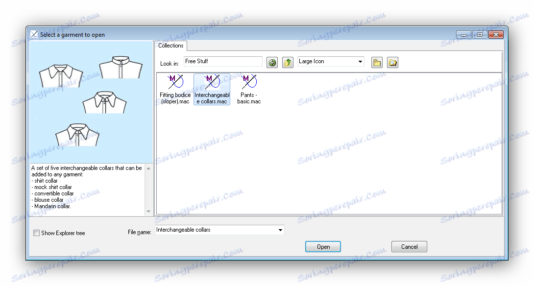 Výber šablóny PatternViewer