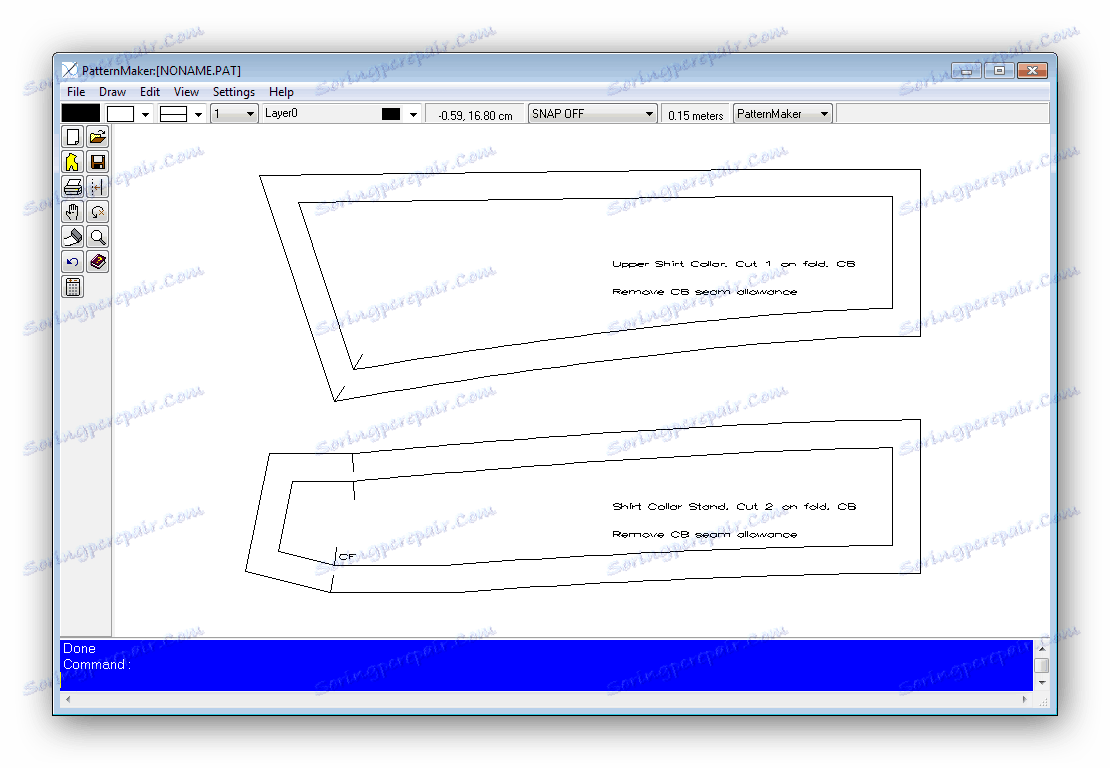 Práca v editore PatternViewer