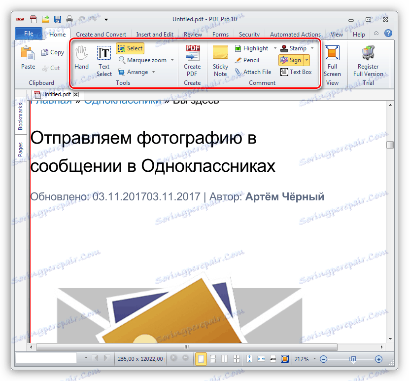 Přidávání a úpravy položek v aplikaci PDF Pro