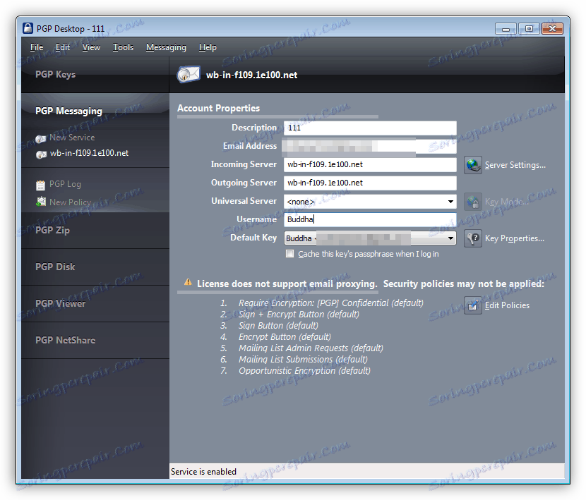 Шифроване на поща в PGP Desktop