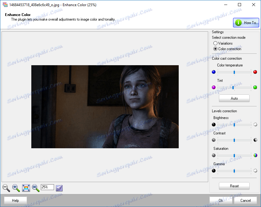 цветна корекция във Снимка! редактор