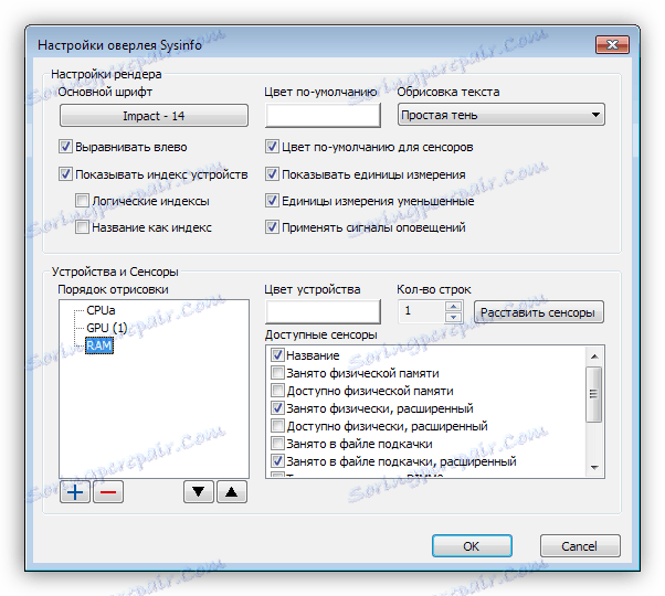 Nastavenie prekrytia Sysinfo v službe PlayClaw