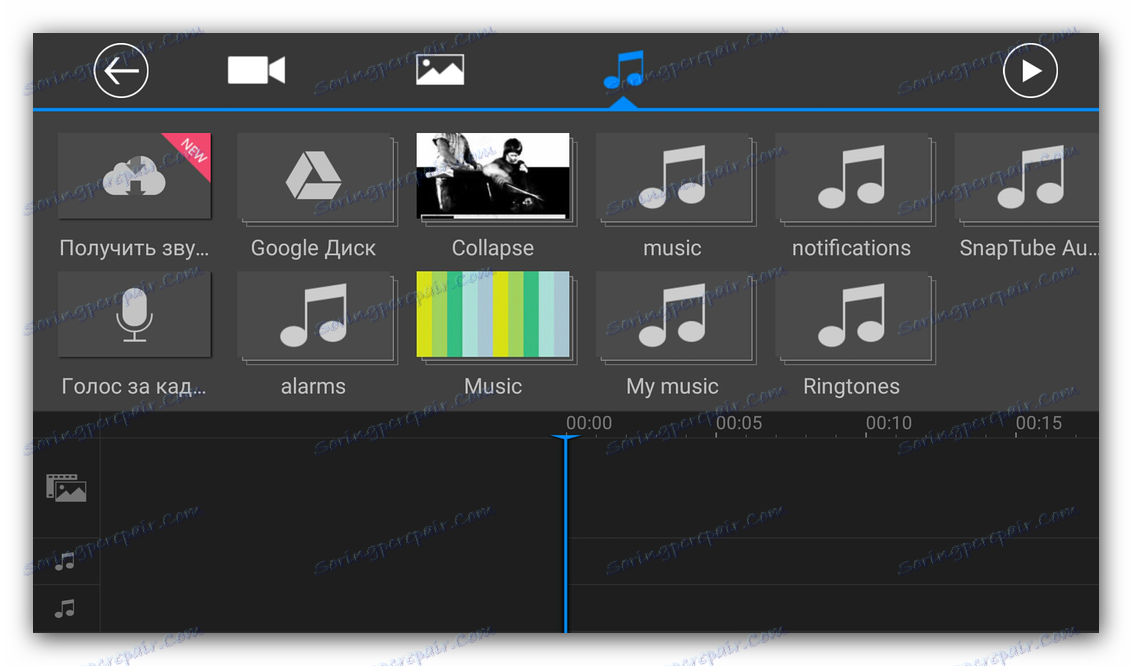 Vstavi svoj zvok PowerDirectorja