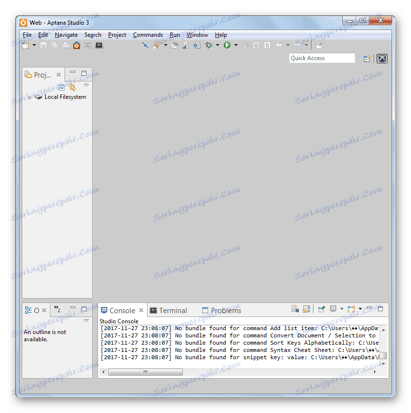 رابط برنامه Aptana Studio