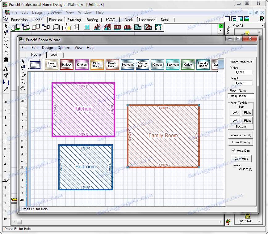 Конфигуратор за стая в Punch Home Design
