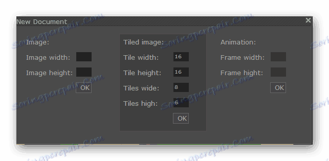 Створення нового проекту PyxelEdit