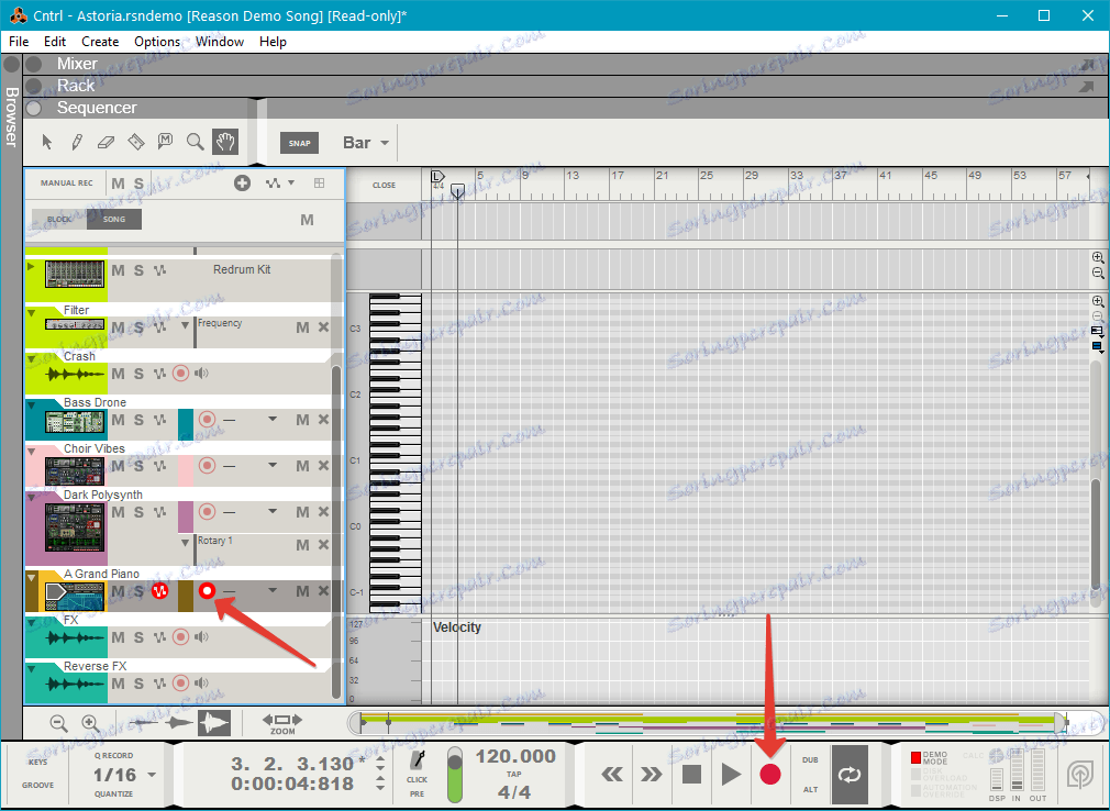 Записвайте аудио в Причина