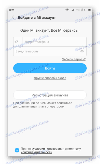 Xiaomi Ustvari Mi račun, ko najprej zaženete telefon