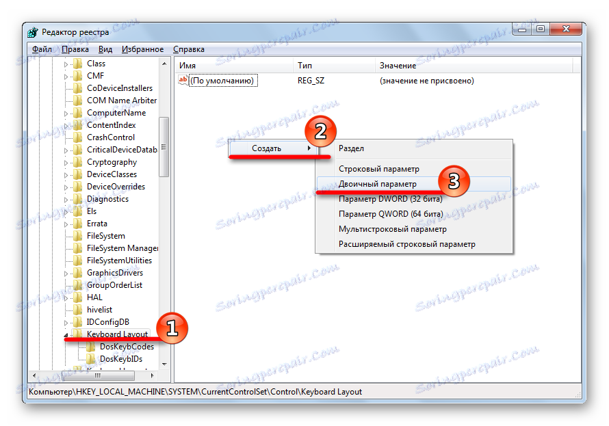 Přidání nového parametru do registru v systému Windows 7