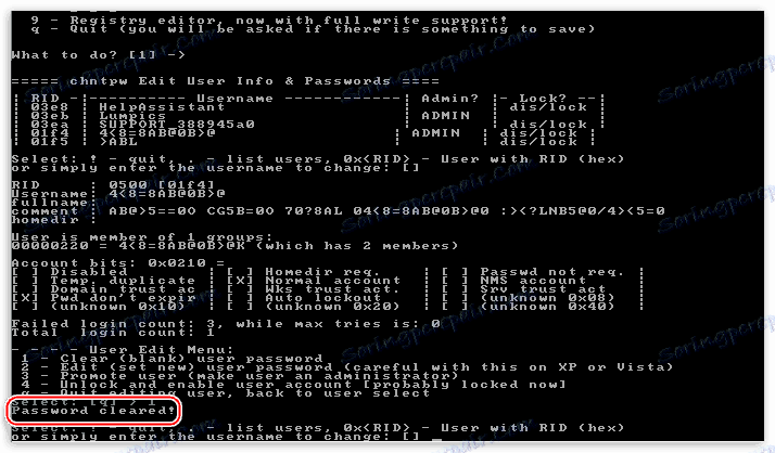 Resetowanie hasła administratora w trybie offline hasła NT i edytora rejestru w systemie Windows XP