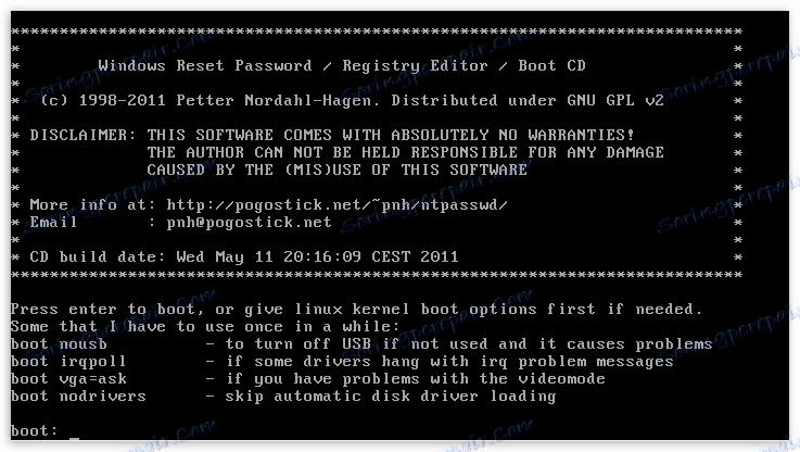 Automatyczne uruchamianie narzędzia Hasło Offline NT i Edytor rejestru w celu zresetowania hasła administratora w systemie Windows XP