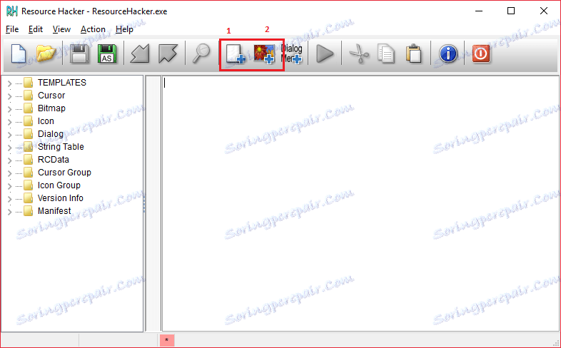 Добавяне на ресурси към ресурсен хакер