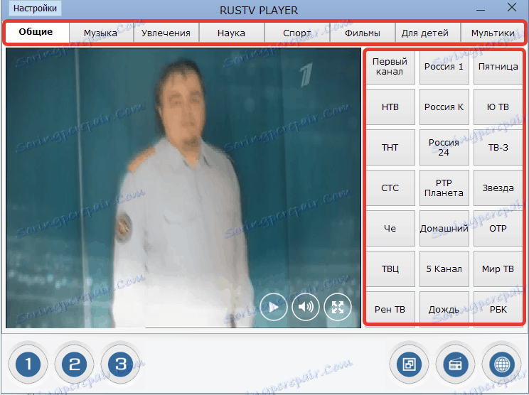 Списък на каналите RusTVPlayer