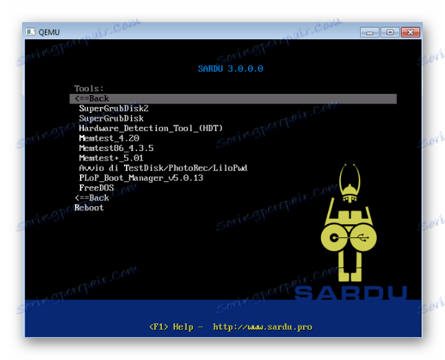 емулатор QEMU в SARDU