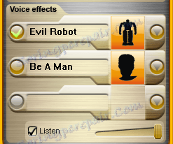 Промяна на гласа в Scrumbi