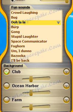 Активиране на звуците в Scramby