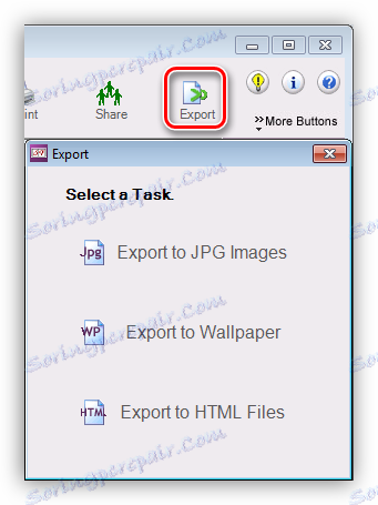 Exportovat soubory projektu do programu Scrapbook Flair