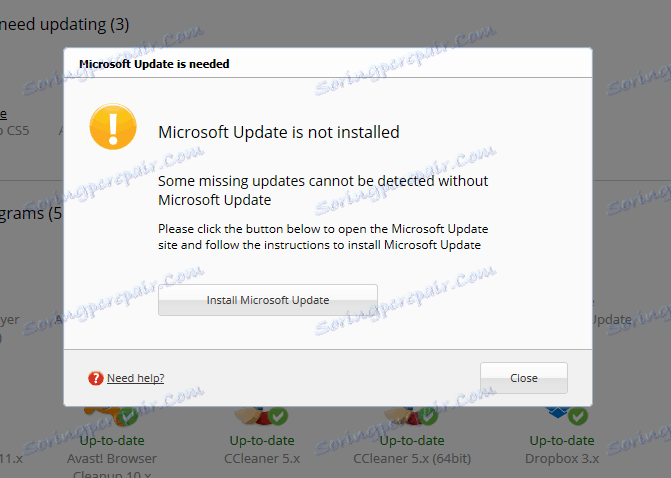 Инсталиране на актуализации на Microsoft в Secunia PSI