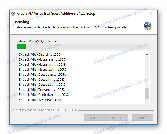 Inštalácia balíka rozšírenia VirtualBox v systéme Windows