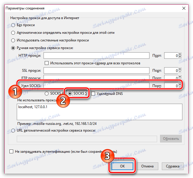 Konfigurace serveru proxy v Mozilla Firefoxu