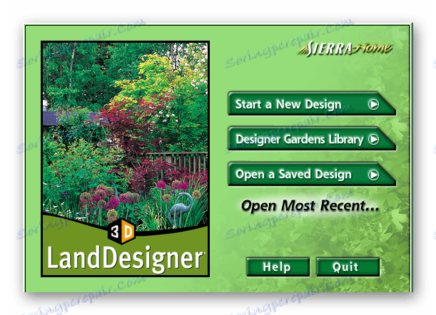 Ekran powitalny Sierra LandDesigner 3D