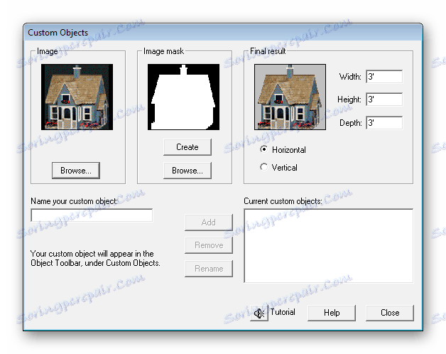 Tworzenie obiektu 3D Sierra LandDesigner