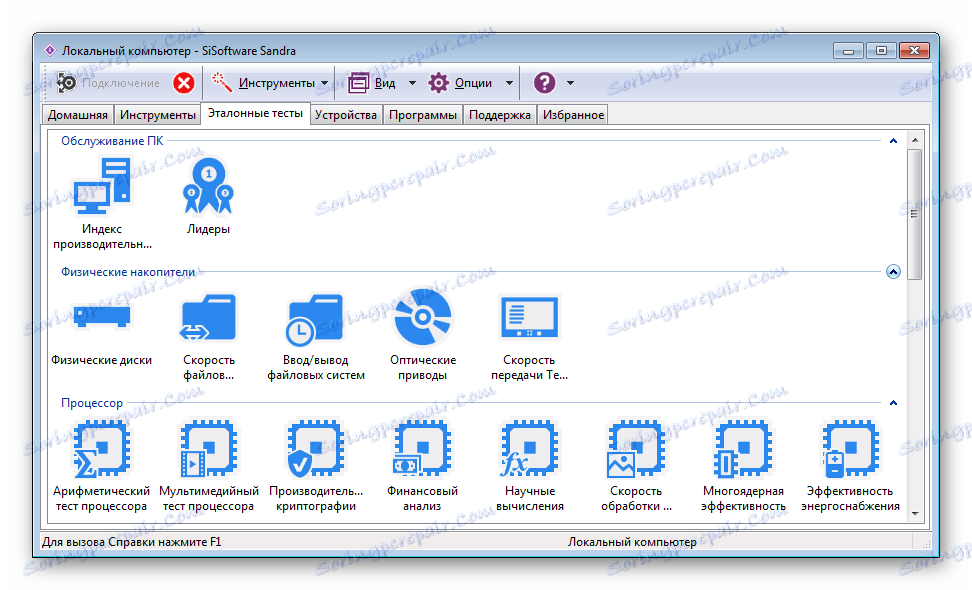 SiSoftware Sandra Тестове