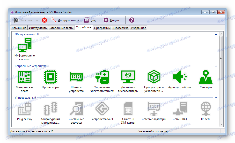 SiSoftware Сандра устройства