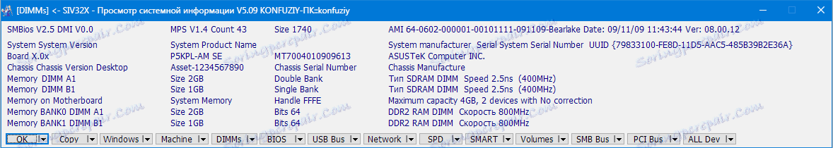 Информация за RAM SIV (3)