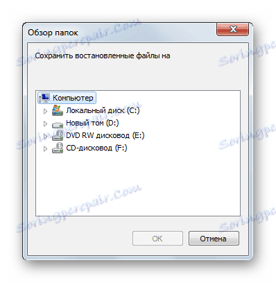 Způsob ukládání nalezených souborů do programu Obnovení souborů SoftPerfect
