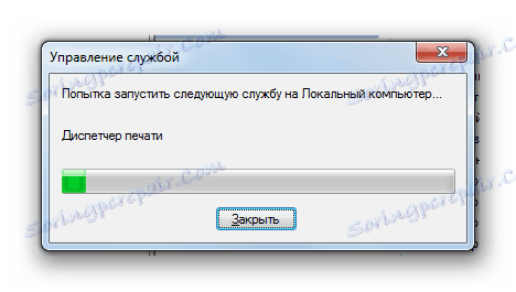 Kako začeti onemogočeno storitev Scheduler za tiskanje v upravitelju storitev v operacijskem sistemu Windows 7